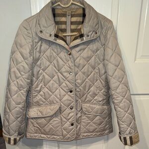 Burberry Women's Beige Quilted Puffer Jacket